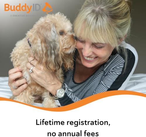 BuddyID Complete Protection System with ISO Microchip & QR Pet Tag, 5ct