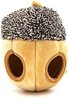 MODERN WAVE - Interactive Squeaky Plush Hide and Seek Squirrel Type Puzzle Toy for Dogs, Medium Size (Nut and Squirrels)