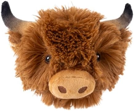 Tall Tails 2-in-1 Fetch Ball Dog Toy, Highland Cow