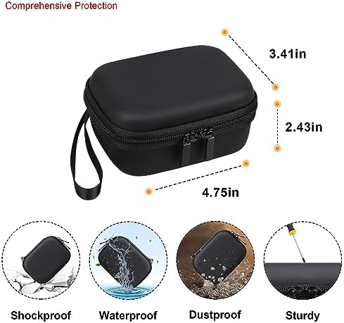 Elonbo Carrying Case for Bitzee Disney/Bitzee Magicals/Bitzee Interactive Toy Digital Pet, Bitzee Digital Virtual Toy Hard Travel Bag, Electronic Pets Toys Storage Cover Holder, Black