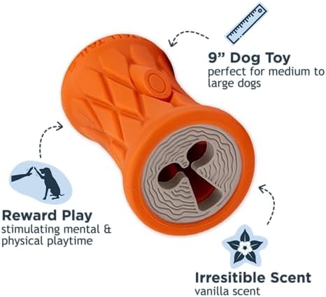 Tall Tails Natural Rubber Reward Interactive Dog Toy, Tree Trunk