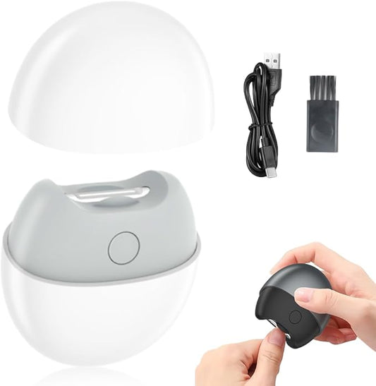 3 in 1 Automatic Electric Nail Clipper, 2026 New Electric Nail Clipper, Automatic Nail Trimmer with Light and Nail Scraps Storage, Electric Toenail Clippers for Seniors Adults (White)