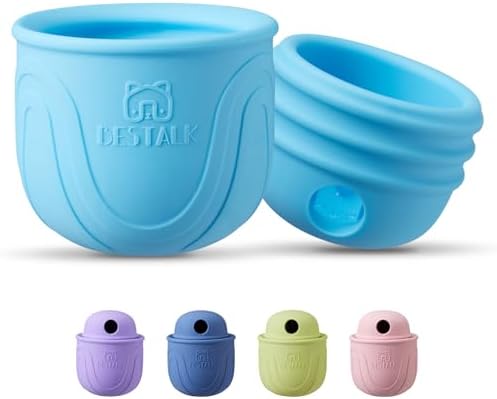 Interactive Dog Toy, 2-in-1 Long-Lasting Treat Dispenser Dog Puzzle Feeder Toys, Stuffable Enrichment Freeze Lick Bowl for Boredom, Reduces Anxiety Silicone Fetch Catch Chew Toy