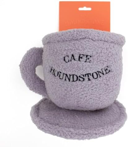 Houndstone Cappuccino & Saucer Interactive Dog Toy, with Squeaker & Crinkle Paper