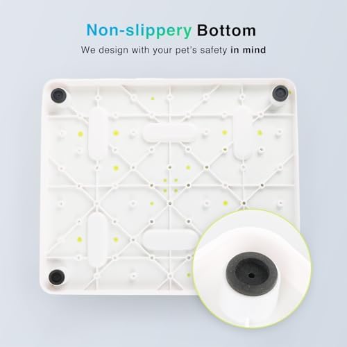 ALL FOR PAWS Interactive Cat Puzzle Feeder, Slow Feeder with Teaser Ball, Treat Maze Feeder & Brain Toy, Mentally Stimulating Enrichment Toy for Kittens & Indoor Cats