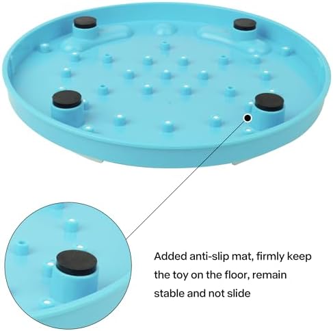 Pet Prime Cat Puzzle Feeder Interactive Enrichment Toys for Indoor Cats Slow Feeder Food Treat Puzzle Cat Stimulation Toys Blue