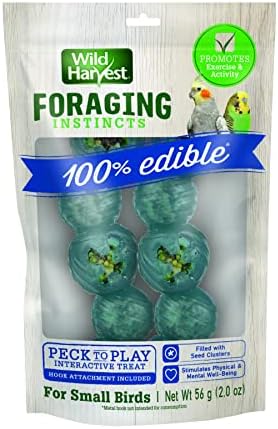 Wild Harvest Foraging Instincts Peck n’ Play Interactive Treat, 2 Ounce, for Small Birds