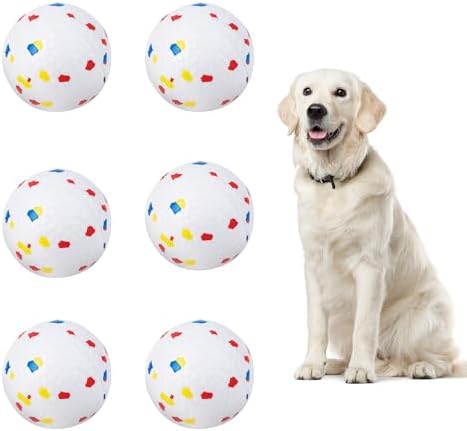 Pet Prime 2.5" ETPU Dog Balls 6-Pack,for Upgraded Max Automatic Ball Launchers,Interactive Training & Fetch Toys,Durable High-Bounce Chew-Resistant Ball for Large Dogs