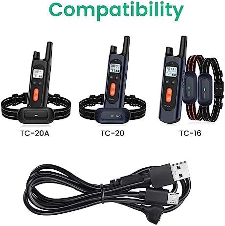 2-Pack Charger for NVK Dog Training Collar, Magnetic Cable for UKE Collar