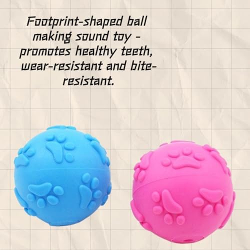 Dog Teeth Cleaning Ball – Interactive Molding Toy for Pet Dental Health, Durable Bite-Resistant Rubber, Treat Dispenser for Aggressive Chewers & Puppy Training (red)