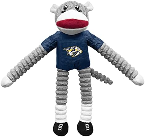 Littlearth NHL Team Sock Monkey Pet Toy - Officially Licensed Teams