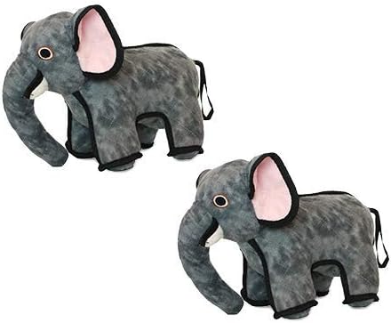 TUFFY® - 2 Pack Original : Elephant Dog Toy : : Ultra Durable Plush Toy with Multiple Layers & Reinforced Seams, Washable and Floats, Original Construction