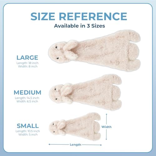 Best Pet Supplies Squeaky Dog Toys with Soft Durable Fabric for Small, Medium and Large Pets Interactive Toy for Indoor Play, Supports Active Biting and Play - Hare, Pig, Large