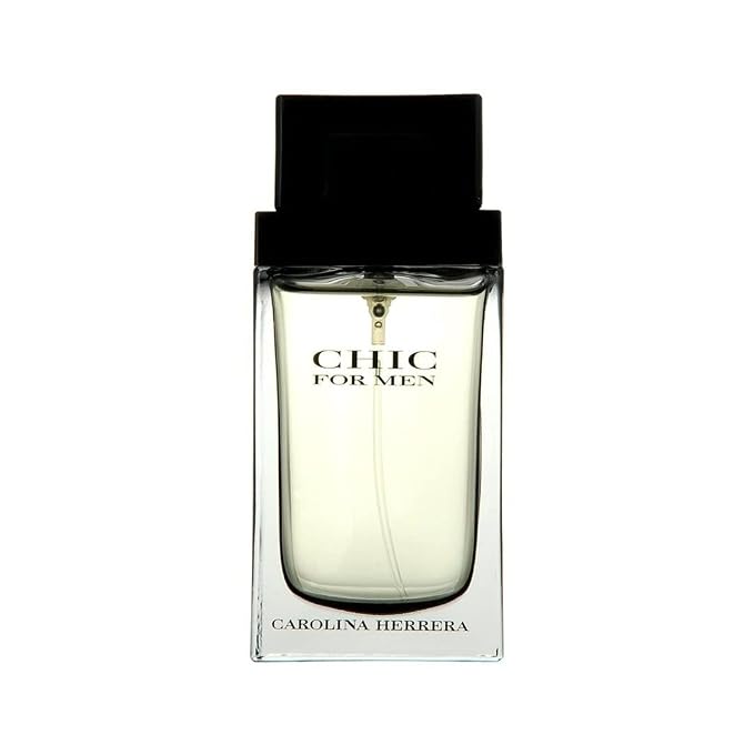 Carolina Herrera Men's Chic Fragrance - Leathery & Adventurous - Begins With Warm Wood & Smooth Leather - Hint Of Saffron - Touch Of Cashmere - Edt Spray - 3.4 Oz