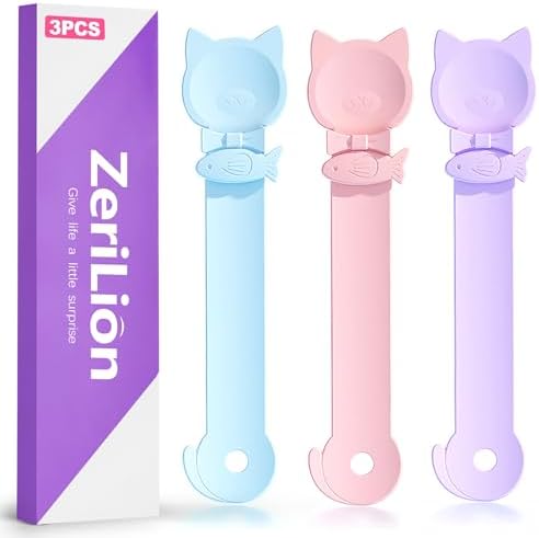 3 PCS Cat Treat Spoon Squeeze & Lickable Feeder for Wet Food,Puree,Liquid Snacks,Strip Feeder Spoon with Multi-Function (3 Colors)