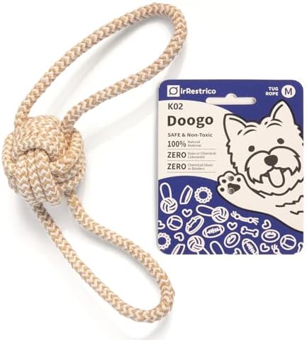 Puppy Chew Toys for Teething, Rope Toys for Dogs Training and Play, Durable Chew Rope for Small and Medium Breeds, M Size