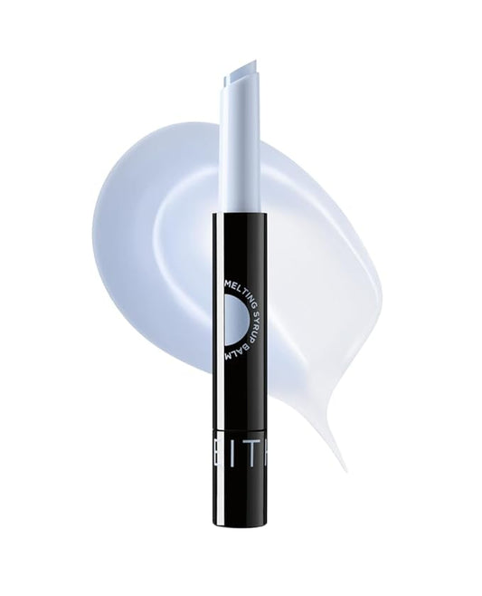 EITHER& Melting Syrup Balm (02 ICY BLUE), Korean Lip Balm, Plumping, Non-Sticky, Transparent, Cooling Sensation, Glossy Finish (0.25 fl. oz.)