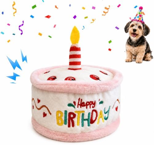 Birthday Cake Squeak Toys, 1 Pcs