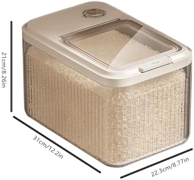Secure Pet Storage, Dog Food Dispenser, Container with Portion Control Feature, Transparent Container for Home Kitchen Use, Pet Storage with Design Treat Containers for Dogs and Rabbits