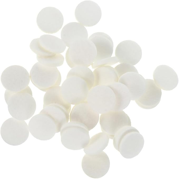 Toyvian Essential Oil Diffuser Pads 120-Pack Replacement Cotton Pads for Aromatherapy Necklaces Lockets Car Bracelets Compact Absorbent Aroma Sheets
