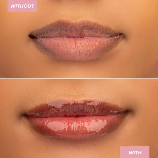 MCoBeauty - Peptide Treatment - High Gloss Lip Plumper with Peptides and Shea Butter - Nude Brown Shade - Plumps and Smooths - Softens Appearance of Dry Lips - Lip Glosses, Stocking Stuffers