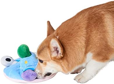 JOYELF Hide and Seek Dog Toys, Plush Dog Chew Toy for Puppy Small Medium Large Dogs, Interactive Dog Toys Squeaky Puppy Toys Plush Dog Puzzles, UFO and Alien Toys…