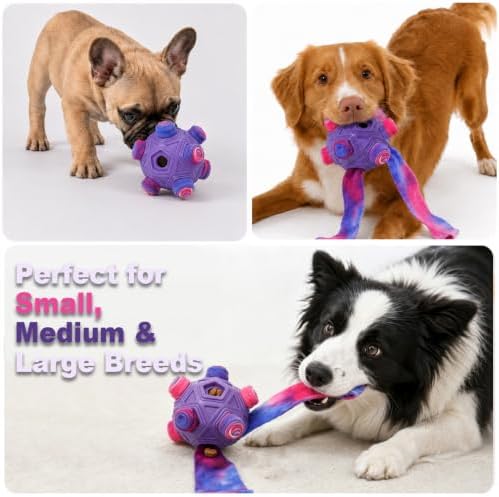 Dog Snuffle Ball, Upgraded Interactive Enrichment Slow Feeder Puzzle Toy