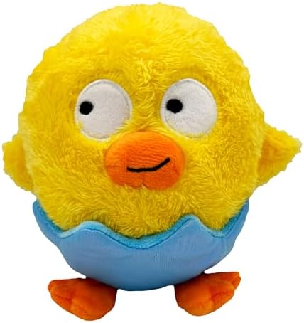 Huxley & Kent Power Plush Squeaky Dog Toy, Chick-A-Dee, Small