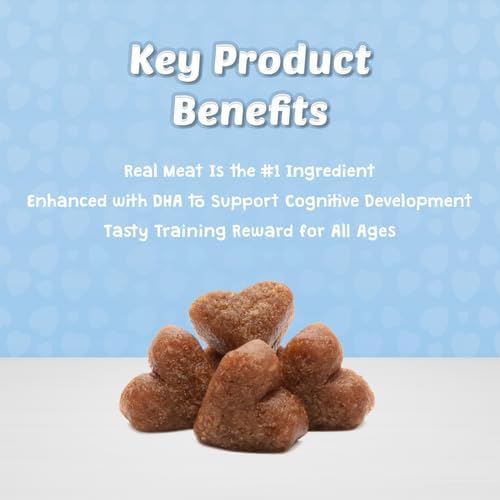 Blue Buffalo Bits Soft Dog Treats for Training, Made with Natural Ingredients & Enhanced with DHA, Turkey Recipe, 4-oz Bag (Pack of 6)