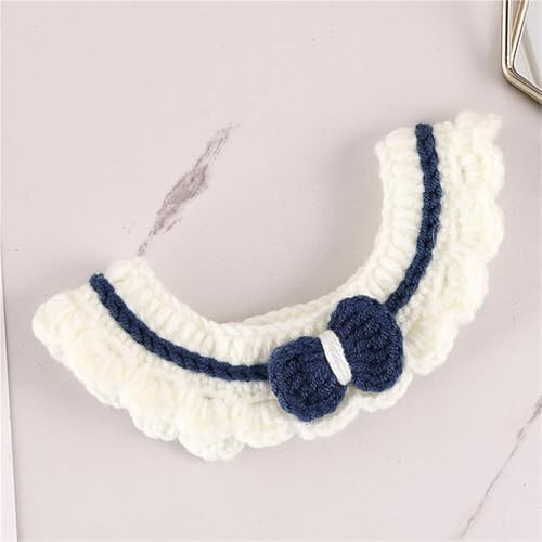 Pet Collars Crochet Cat Scarf for Small Pets, Soft Wool Knit Collar Scarf for Indoor Cats & Dogs