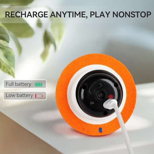 ALL FOR PAWS Interactive Dog Ball Toys, Smart Motion-Activated 2-Mode Automatic Bouncing Ball, E-TPU Material, USB Rechargeable, Enrichment Mental Stimulation Toy for Medium Large Dogs, 3.3 Inches