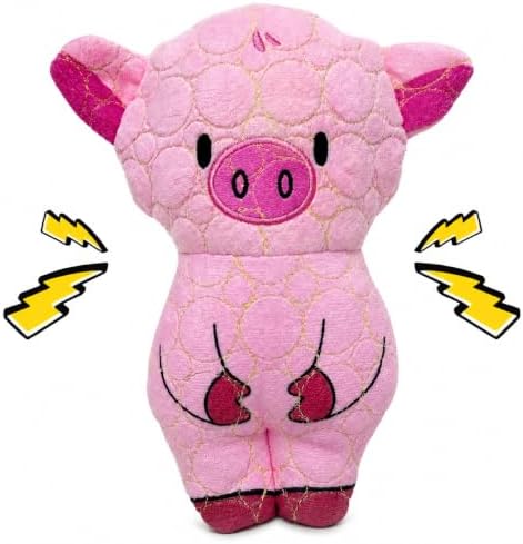 Bite Force -Durable & Strong Dog Toy Peppa Pig with Squeaker, Kevlar-Reinforced for Aggressive Chewers for Small Medium Large Dogs - Pink.