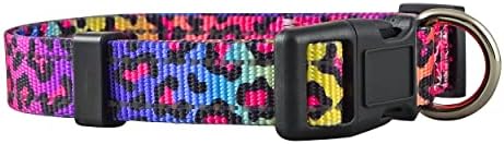Native Pup Reflective Dog Collars (Medium, Leopard)