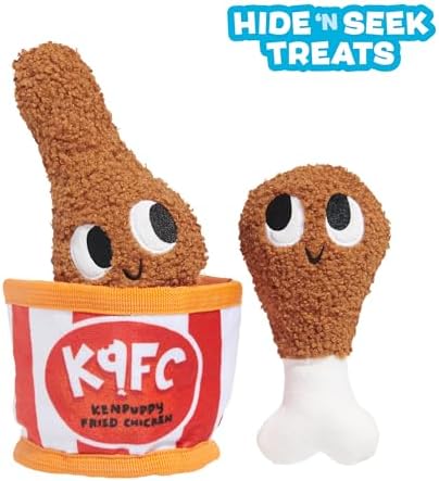 BarkBox Kenpuppy Fried Chicken Dog Toy - for Extra Small to Small Dogs