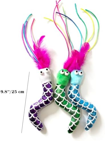 Catnip Cat Toys Fish, 3 Pack Catnip Crinkle Sound, Soft and Durable, Interactive Kitten Kicker for Indoor Cat Kitten Exercise