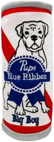 Huxley & Kent Power Plush Squeaky Dog Toy, Pups Belly Rubbin, Large