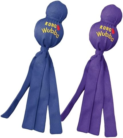 KONG Wubba Extra Large Dog Toy 2 Pack – Durable Interactive Tug & Toss Toy