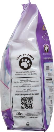 Ultra Pet Clumping Crystal Cat Litter, White Crystals with Multicolor Crystals, 5 Lbs (Pack of 2)