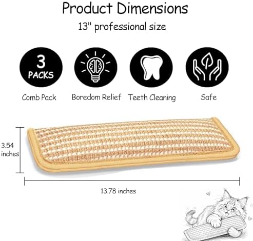 Cat Kicker Toys Pillow Sisal Catnip Cat Toys for Indoor Cat Kitten 3 Pack