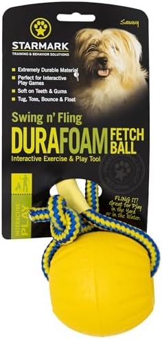 Starmark Swing 'n Fling DuraFoam Ball Dog Toy Medium
