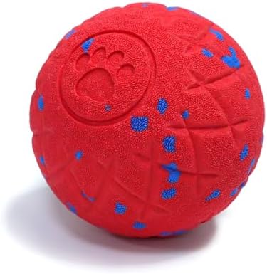 SCHITEC Interactive Dog Toy Ball – Automatic Moving & Bouncing Balls for Large Dogs, Rechargeable Motorized Dog Ball, Stimulating Pet Toy for Active & Bored Medium Large Dogs (Red)