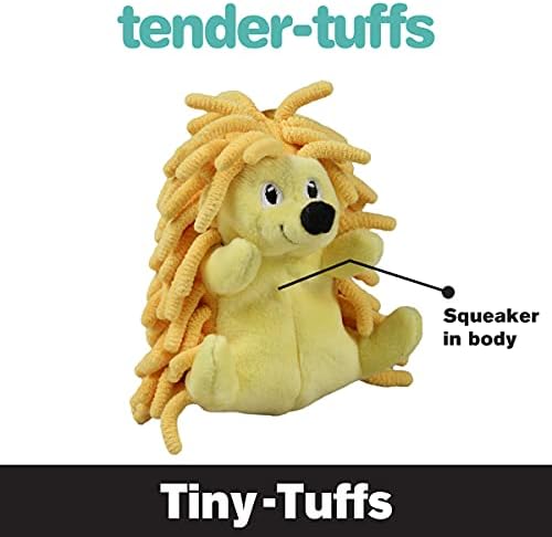 SmartPetLove Snuggle Puppy Tender-Tuffs Small Dog Toy, Plush Hedgehog