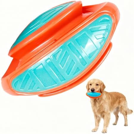 Dog Chew Toy – Durable Silicone Squeaky Toy for Dogs, Interactive Puppy Teething Toy, Dental Cleaning Chew & Fetch Toy for Small Medium Large Dogs