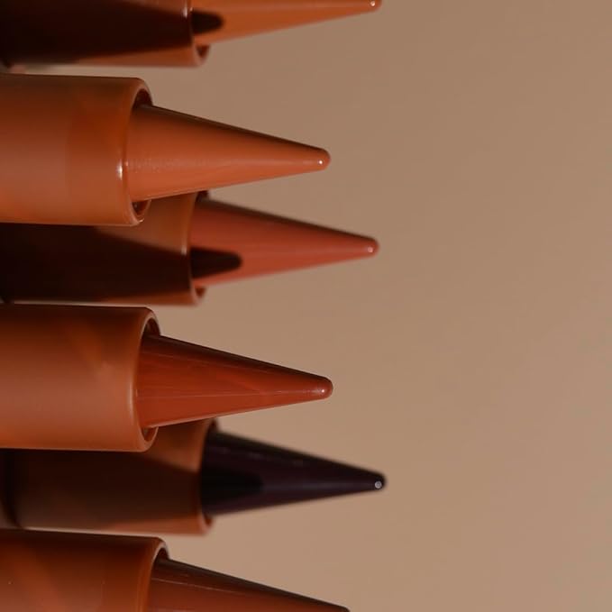 2-in-1 Gradient Lip Liner and Lipstick Lip Combo Set - Achieve Flawless Contour and Gradual Ombre Effect with Easy-to-Use Crayon Form and Cone Tip (06# Coffee Bean, 1 Count (Pack of 1))