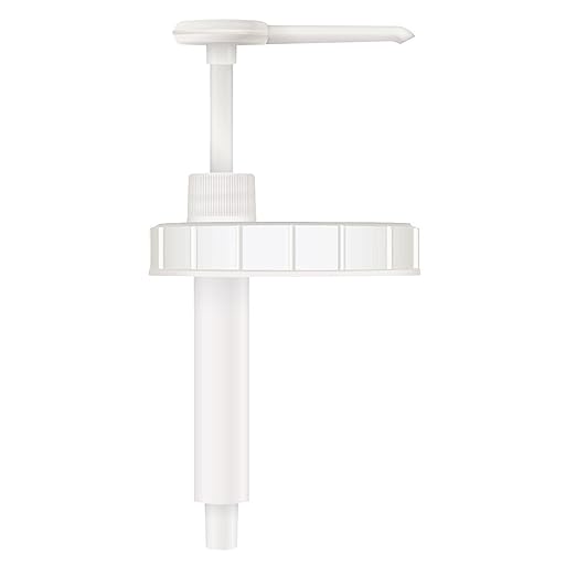 Bon Vital' Pump for 1/2 Gallon Jar, One-Hand Lotion Dispenser for Thick Massage Creams and Balms, Fits Mason Jar Pump Lids, Durable Plastic, Reusable and Easy to Clean, White