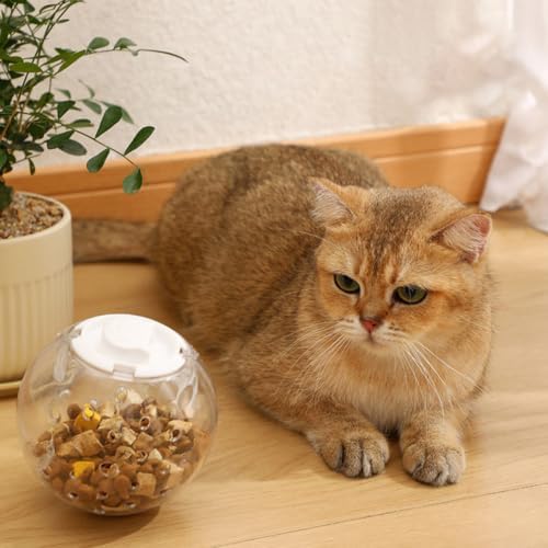 BESPORTBLE 3pcs Pet Treat Dispenser Balls for Dogs and Cats Interactive Slow Eating Chew Made of Sturdy Abs Material for Reward and Playing Indoors and Outdoors