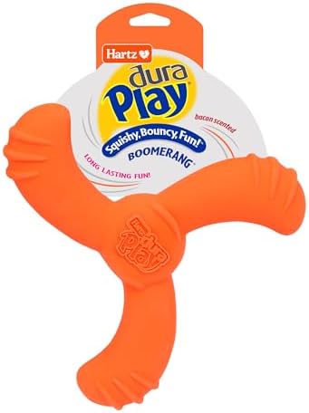 Hartz DuraPlay Bacon Scented Dog Toys, Medium/Large ( Colors may vary ) All Breed Sizes