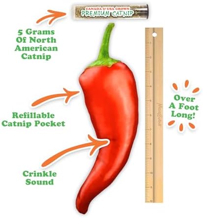 Meowijuana Chili Pepper Kicker Cat Toy and Blend Bundle | High Potency