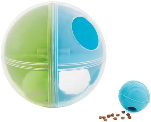 Outward Hound by Nina Ottosson A-Maze Ball Dog Treat Puzzle Ball, Level 2 Intermediate, Green