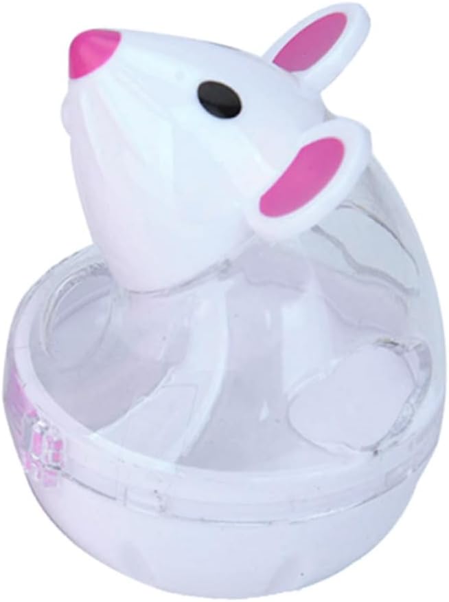 Happyyami 4pcs Automatic Cat Feeder Toy Mouse Shape Interactive Snack Dispenser for Cats Engaging Pet Feeder Leakage Design Fun Rolling Tumbler for Indoor Play